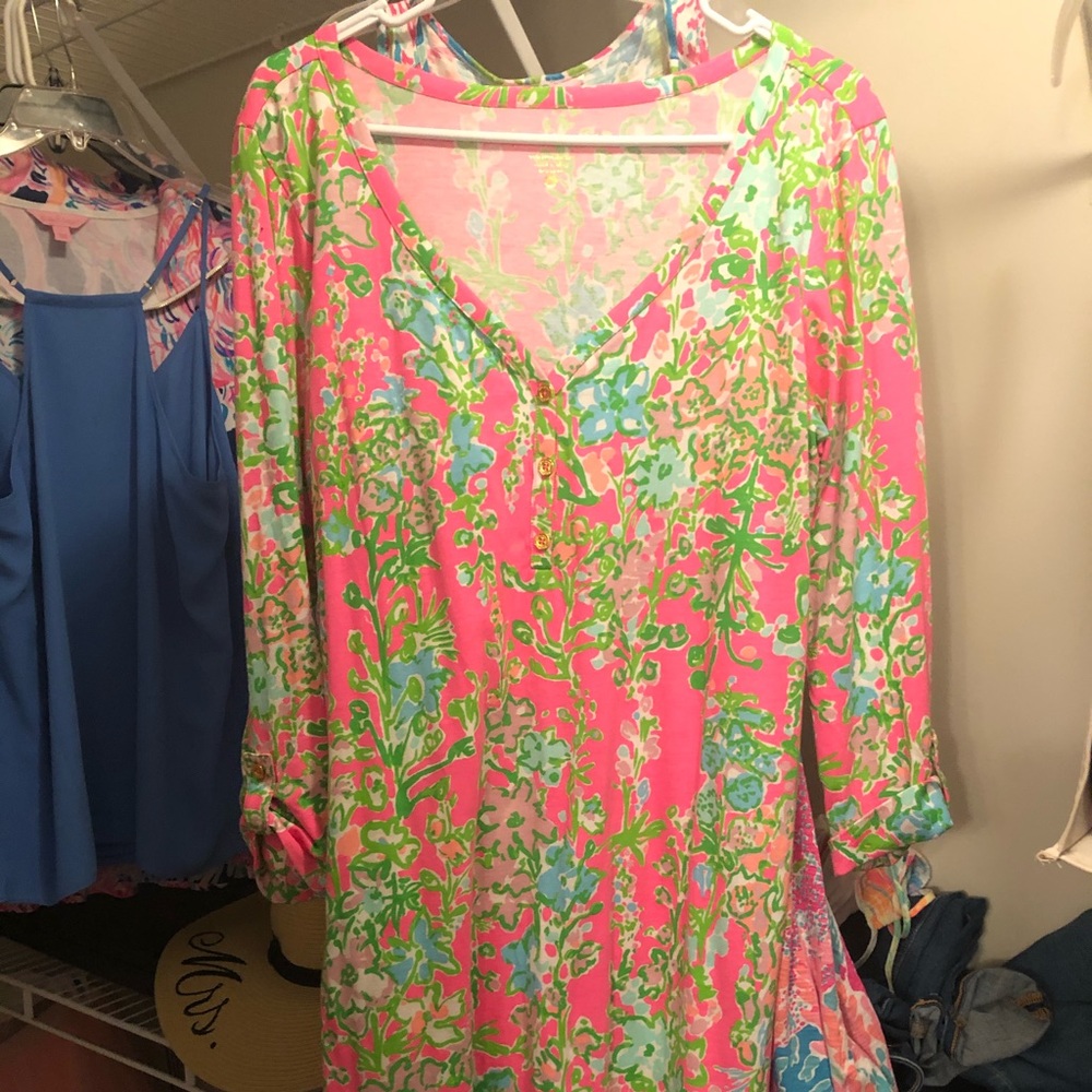 Lilly Pulitzer Midi Quarter Sleeve Dress